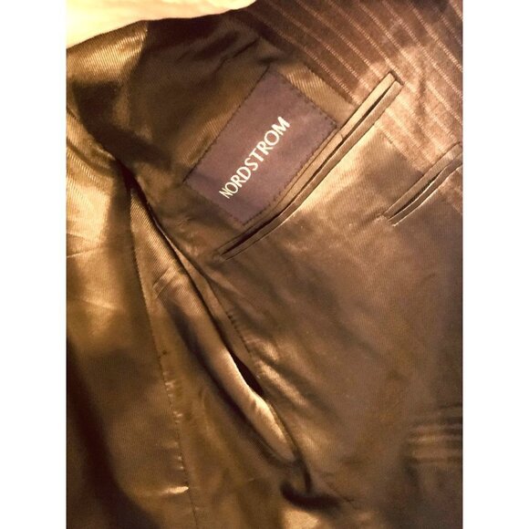 Burberry London Vintage mens jacket pin stripe 2 button fasten excellent - Picture 4 of 10